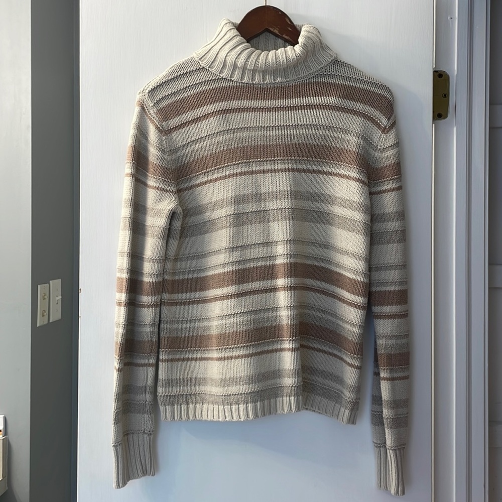 Striped Turtleneck Sweater